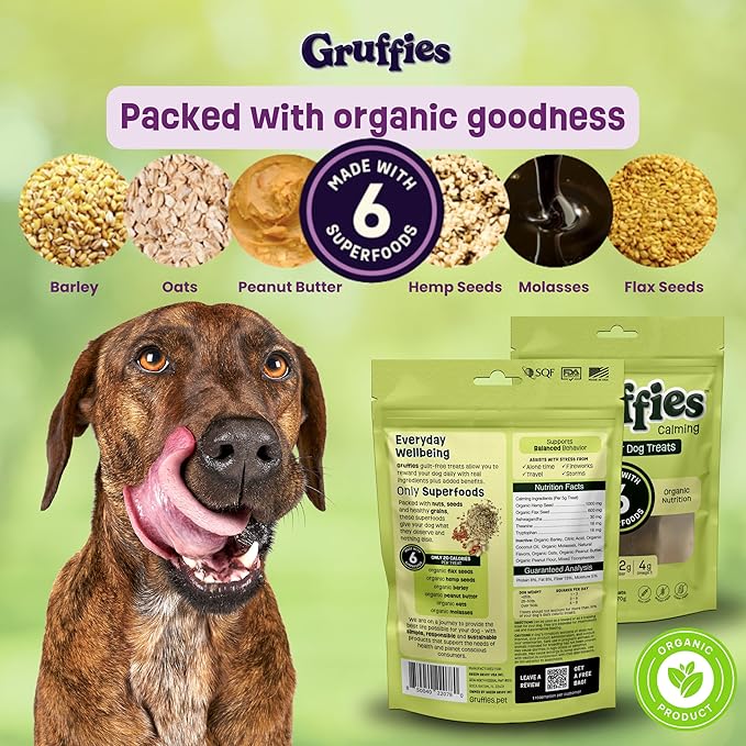 Gruffies Calming Peanut Butter Dog Treats