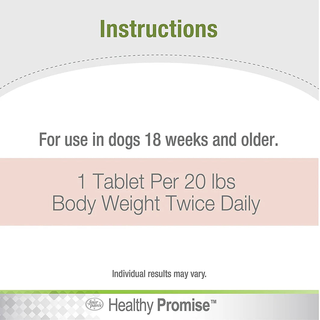 Four Paws Healthy Promise Potty Mouth Supplement for Dogs